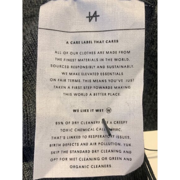 Naadam Womens XS Extra Small Gray Cashmere Silk Wide-Leg Pants New - Picture 7 of 7